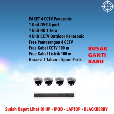 Paket 4 Channel Panasonic Outdoor