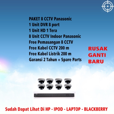 Paket 8 Channel CCTV Panasonic