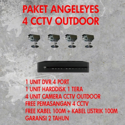 Paket 4 Cctv Angel Eyes Outdoor