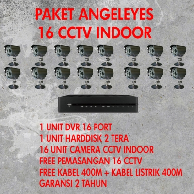 Paket 16 Cctv Angel Eyes Indoor